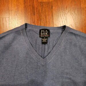 Jos. A Bank V-Neck Sweater – Slate Blue